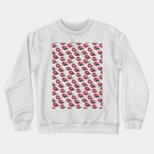 Raspberry & White Chocolate Doughnuts *Clear BG* Crewneck Sweatshirt